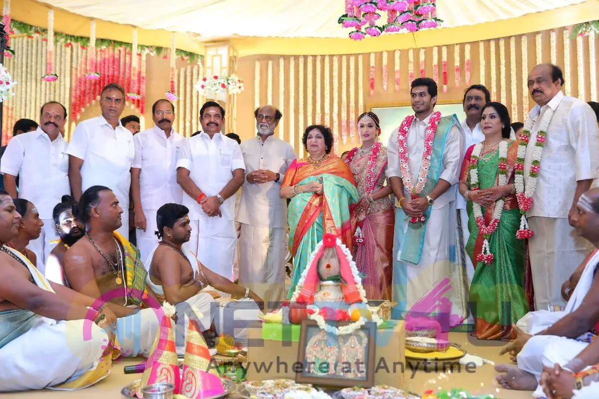 Rajinis Daughter Soundarya Wedding & Reception Images Tamil Gallery
