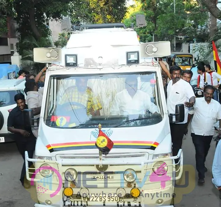 Captain Vijayakanth Go For Election Campaign Stills Tamil Gallery