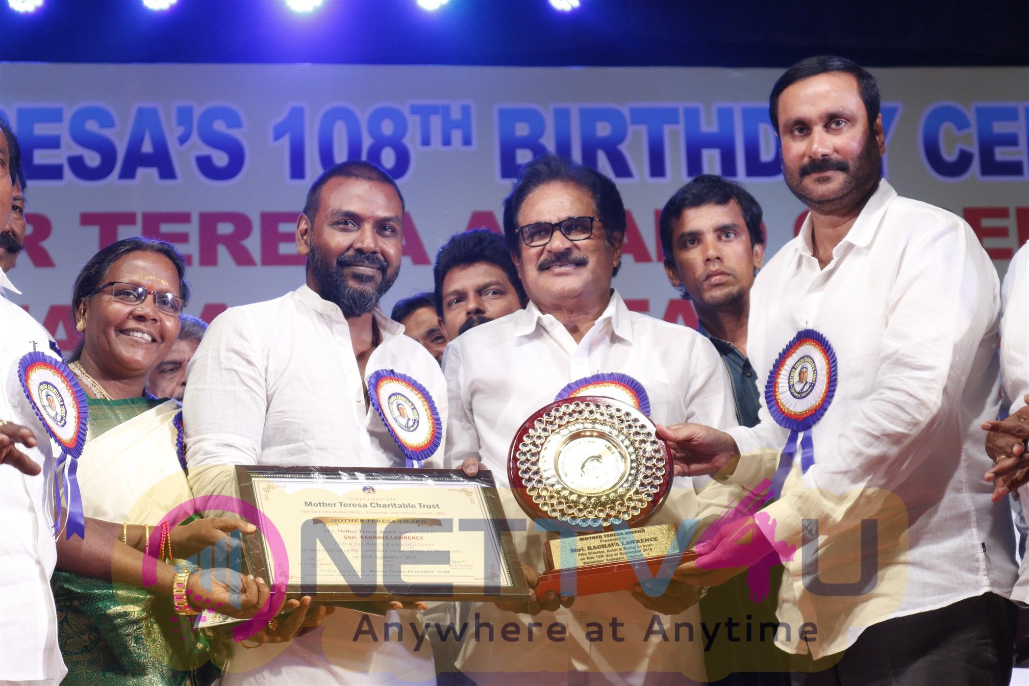 Mother Teresa On The Occasion Of The 108th Birthday Of Mother Teresa Was Awarded To Raghava Lawrence Tamil Gallery