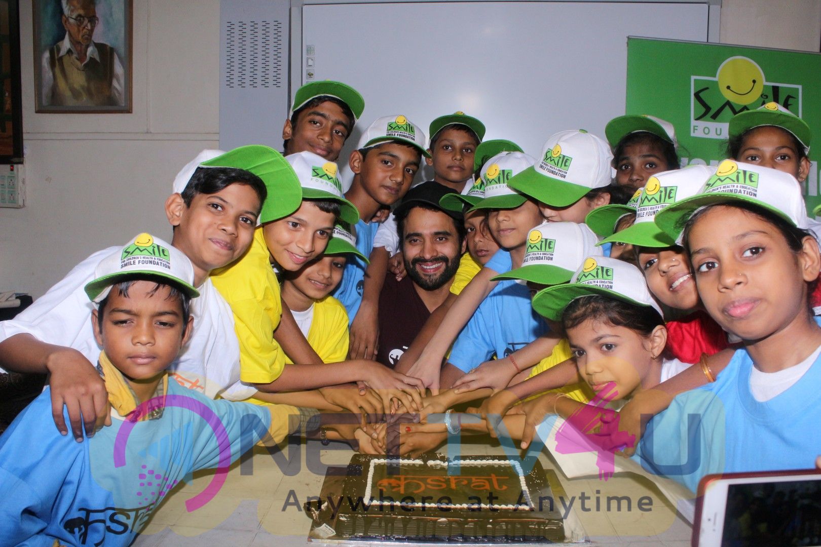 Jackky Bhagnani Meet Smile Foundation Kids To Celebrate Children Day  Pics Hindi Gallery
