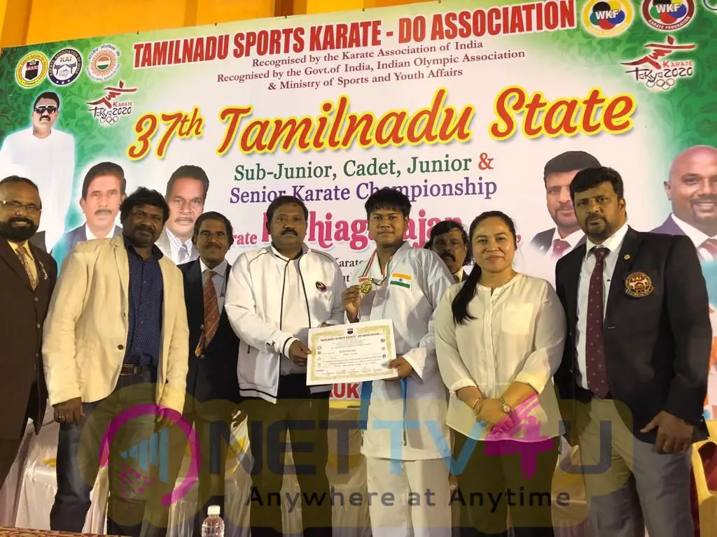 Stunt Master Shiva Sons Karate Match Won The Gold Medal Tamil Gallery