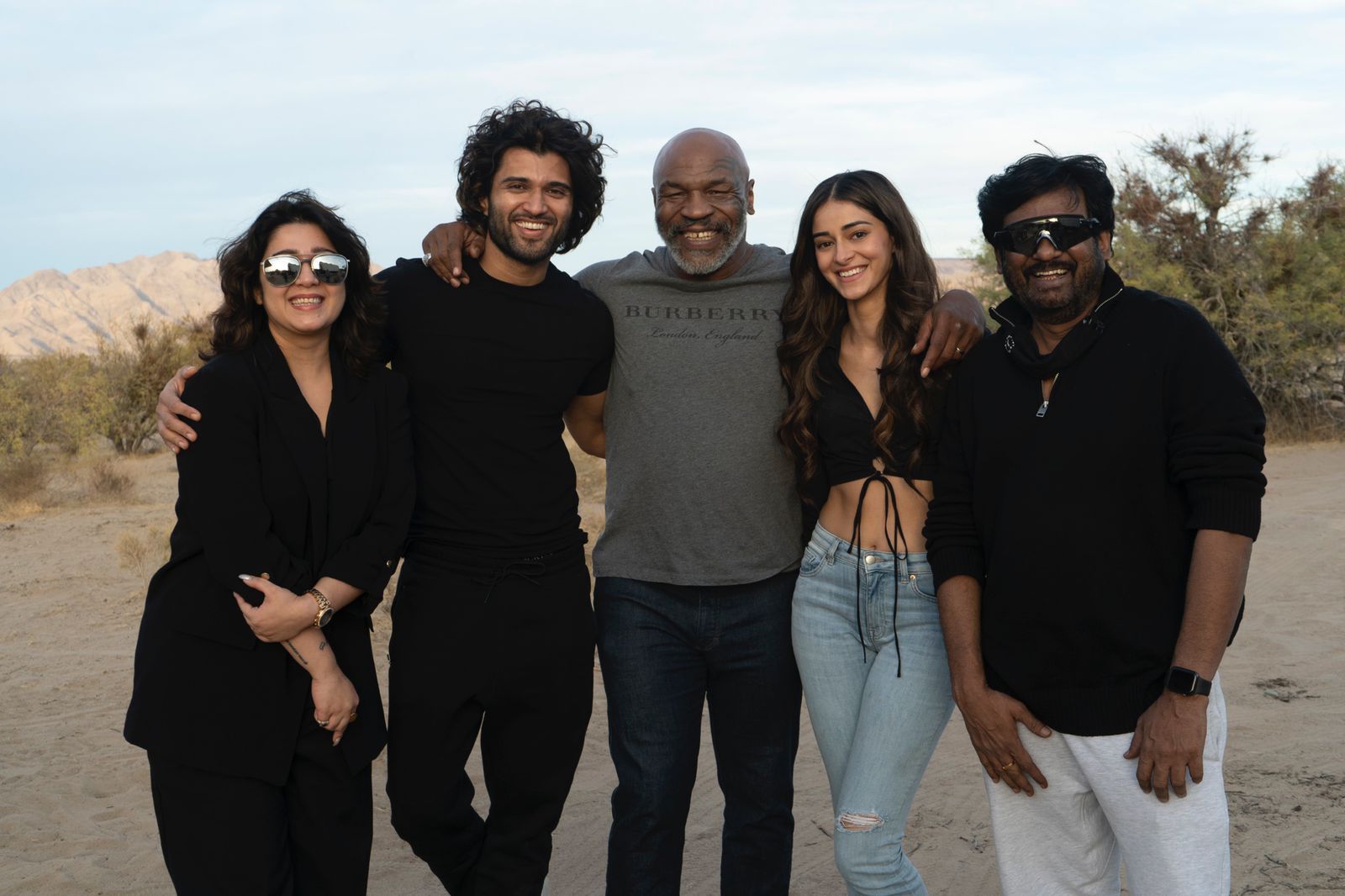 Liger Team With The Legendary Mike Tyson Telugu Gallery