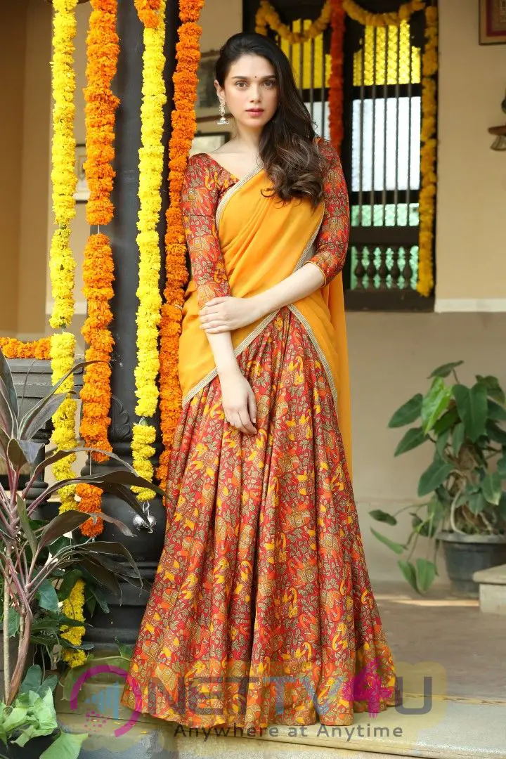 Aditi Rao Hydari Stunning Stills In Sammohanam Movie Telugu Gallery