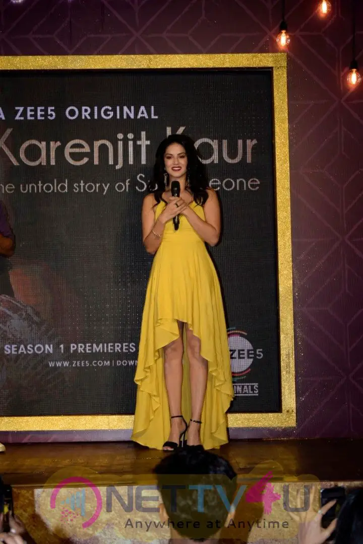 Launch Of Zee5 Karenjit Kaur The Untold Story Of Sunny Leone At Hard Rock Cafe Andheri Stunning Pics  Hindi Gallery