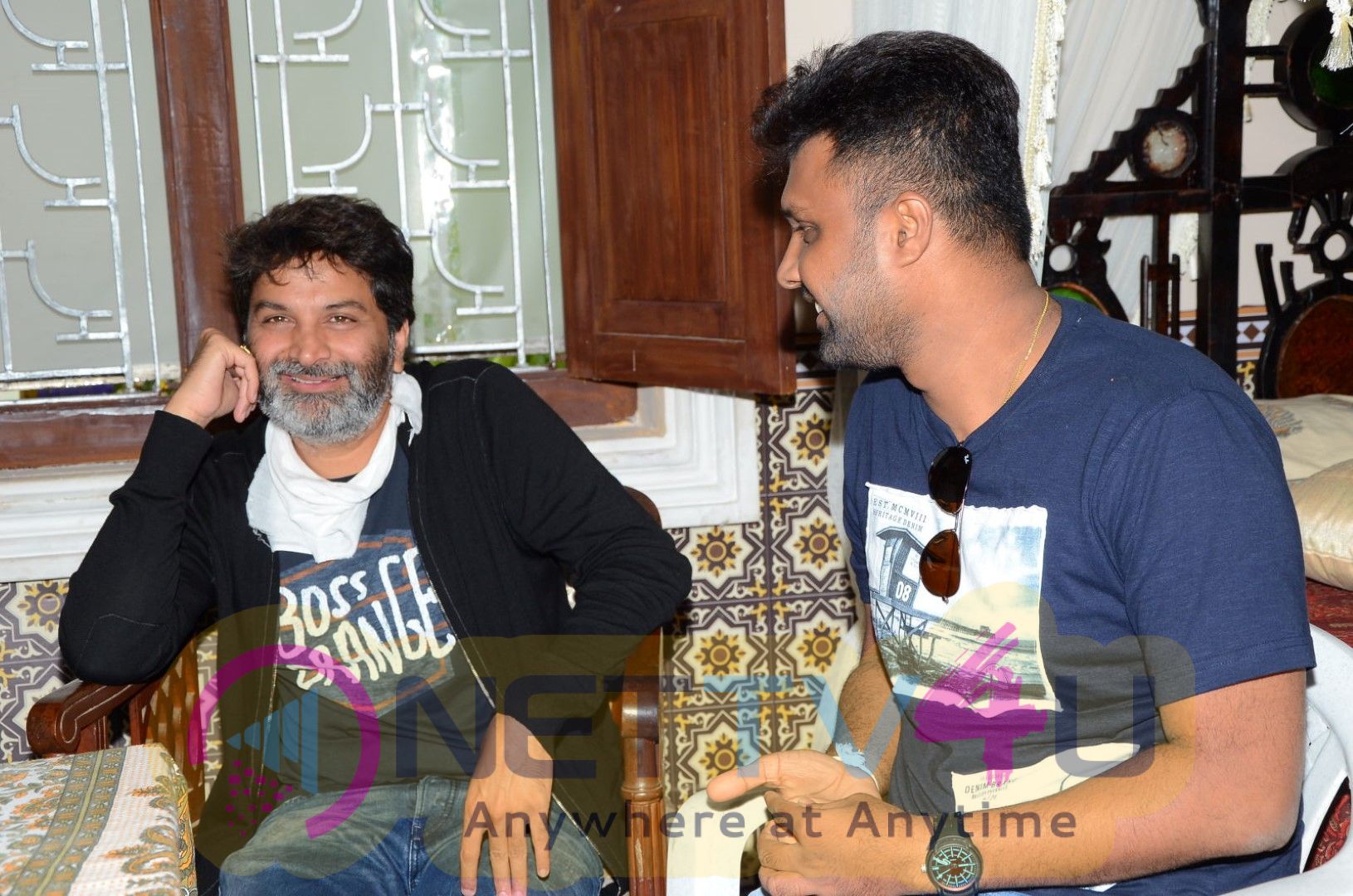 Aatagadhara Siva Movie Hero Uday Shankar Meets Trivikram Srinivas Exclusive Stills  Telugu Gallery