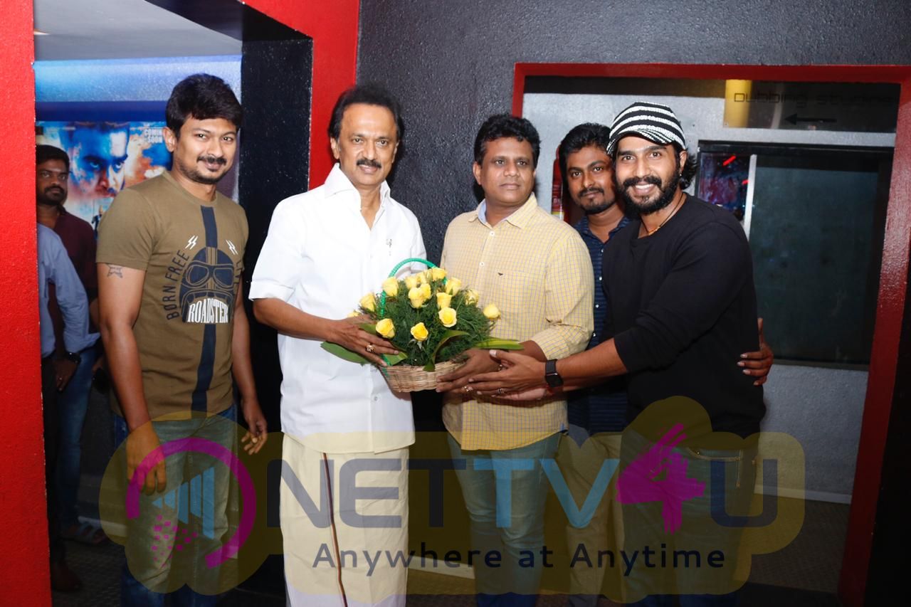 MK Stalin Meets Ratchasan Movie Team Stills  Tamil Gallery