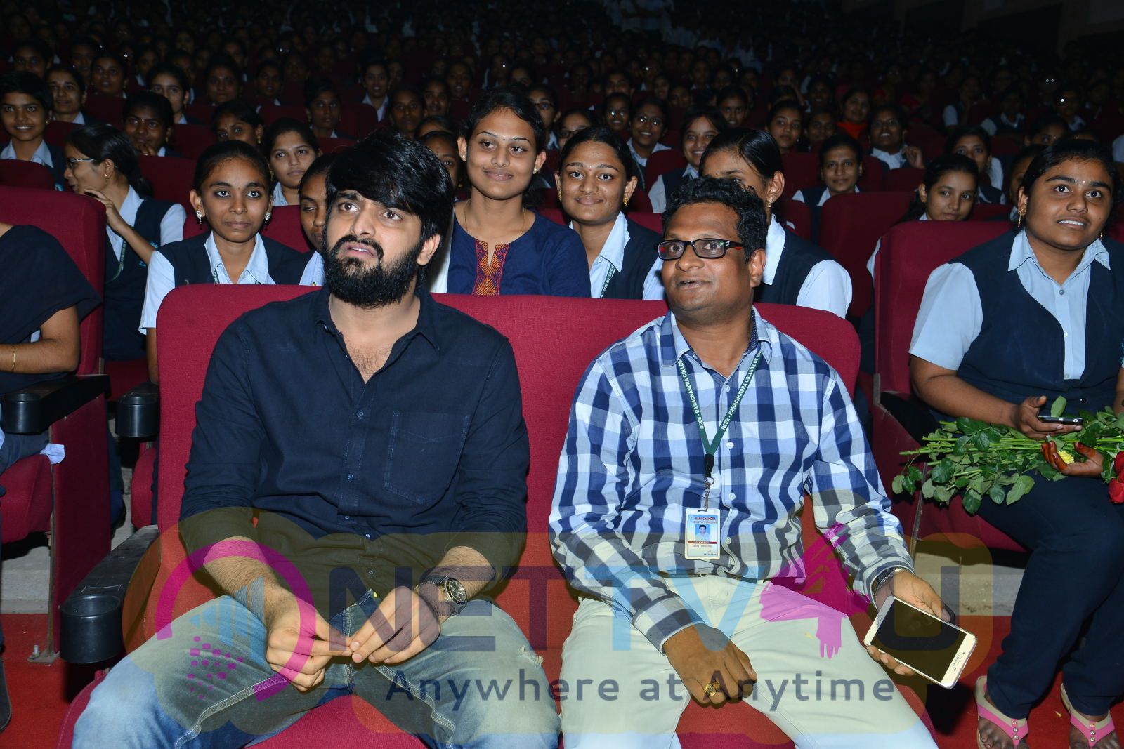  Chalo movie promotional tour at Ramachandra Engineering College Eluru Images Telugu Gallery