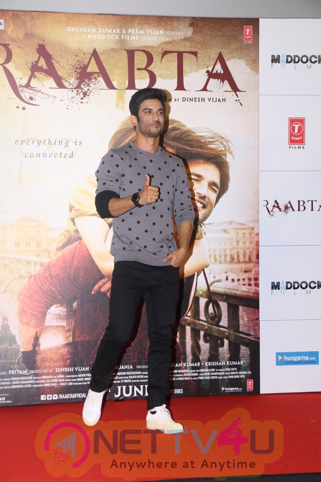 Kriti Sanon And Sushant Singh Rajput In Raabta Trailer 490536 Movie Press Meet Pics Latest 1464