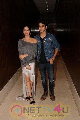 Ishaan Khattar And Janhavi Kapoor During Dhadak Promotions At Novotel In Juhu Cute Images  Hindi Gallery