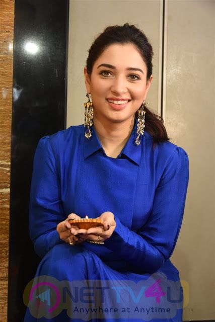 Actress Tamannaah Latest Stills At Diwali Celebrations Event