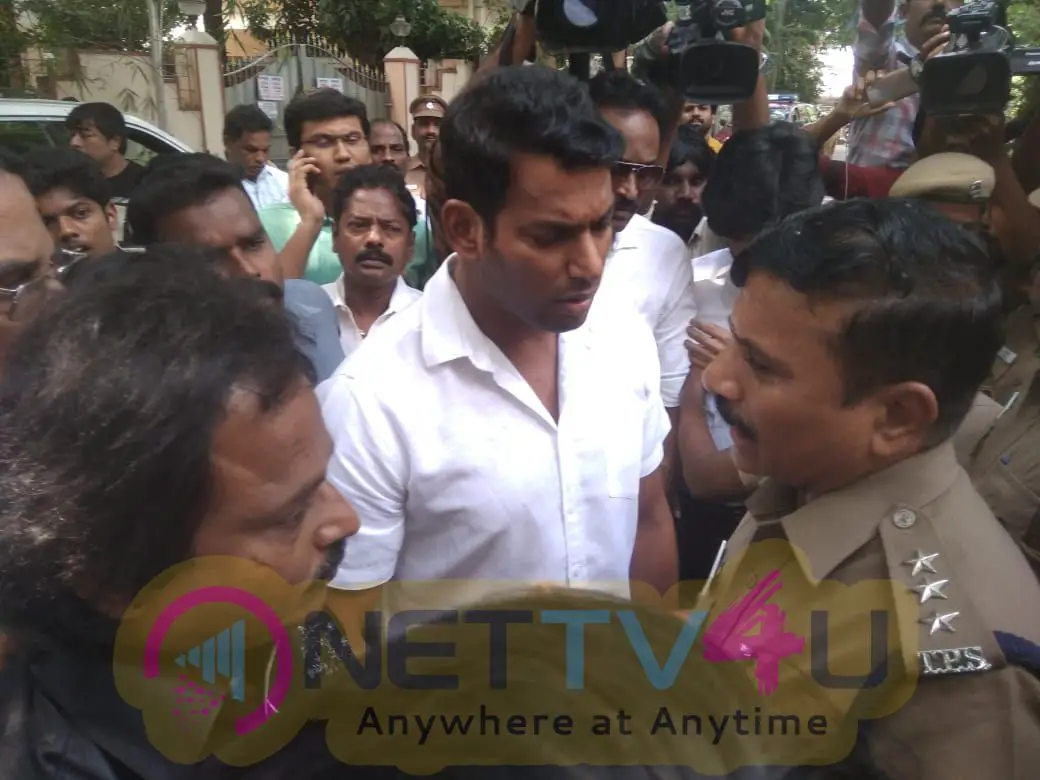 Vishal Reddy The TFPC President Arrested For Breaking The Lock In TFPC Pics Tamil Gallery