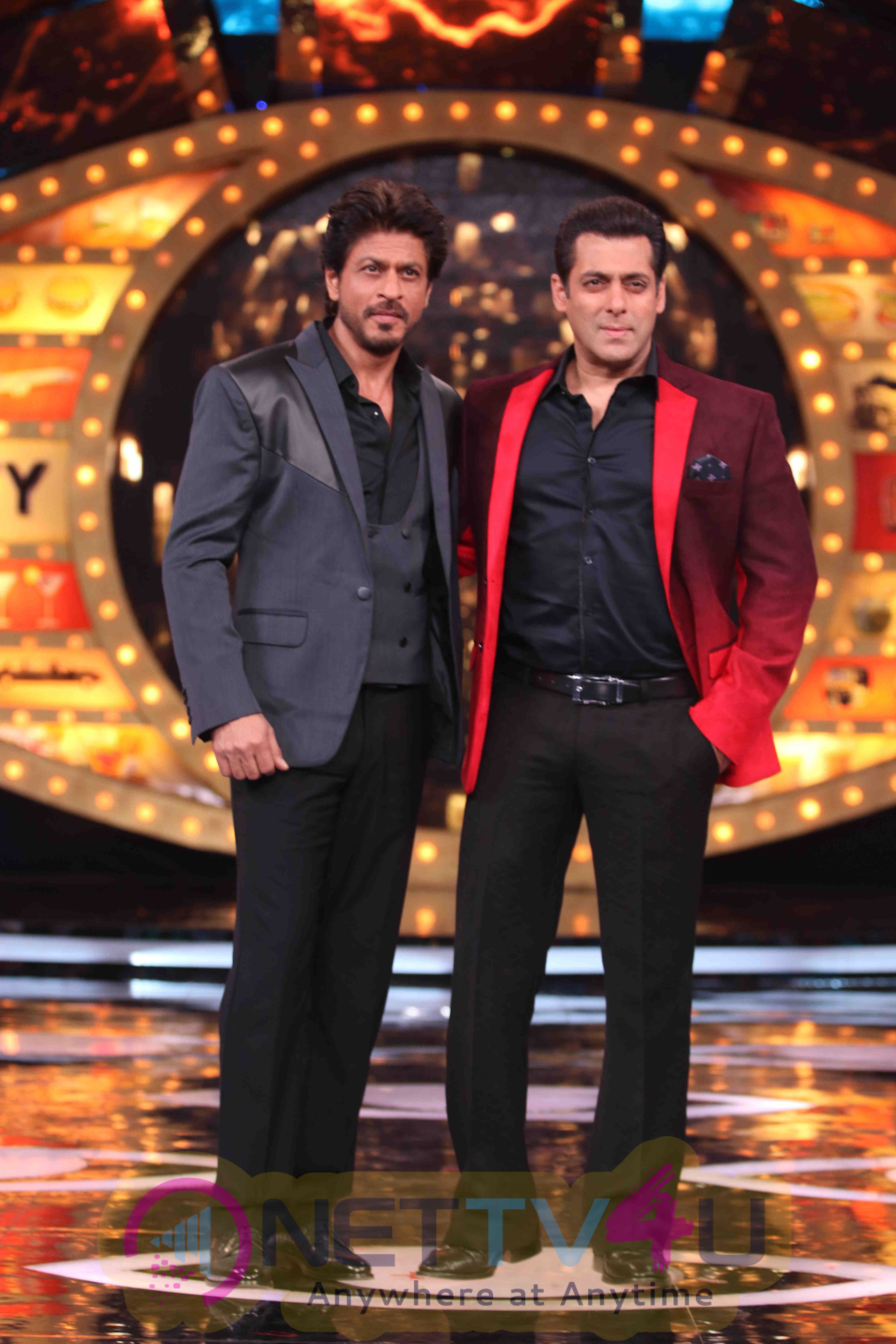 SRK And Salman Khan At Raees Promotions On Bigg Boss Photos Hindi Gallery