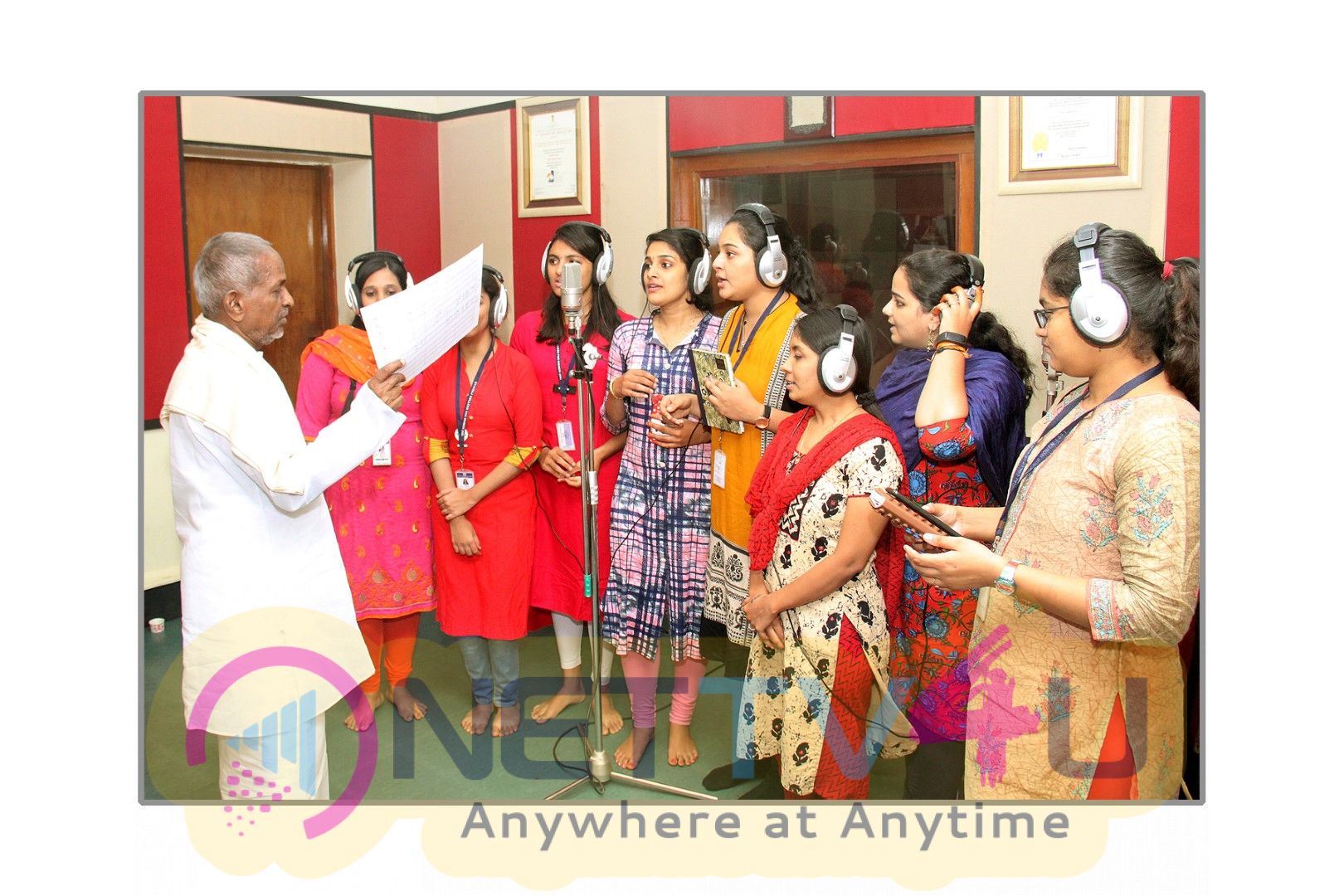 Ilayaraja Selected 9 Of The Students Be Singing Soon For The Composer In His Films Pics Tamil Gallery