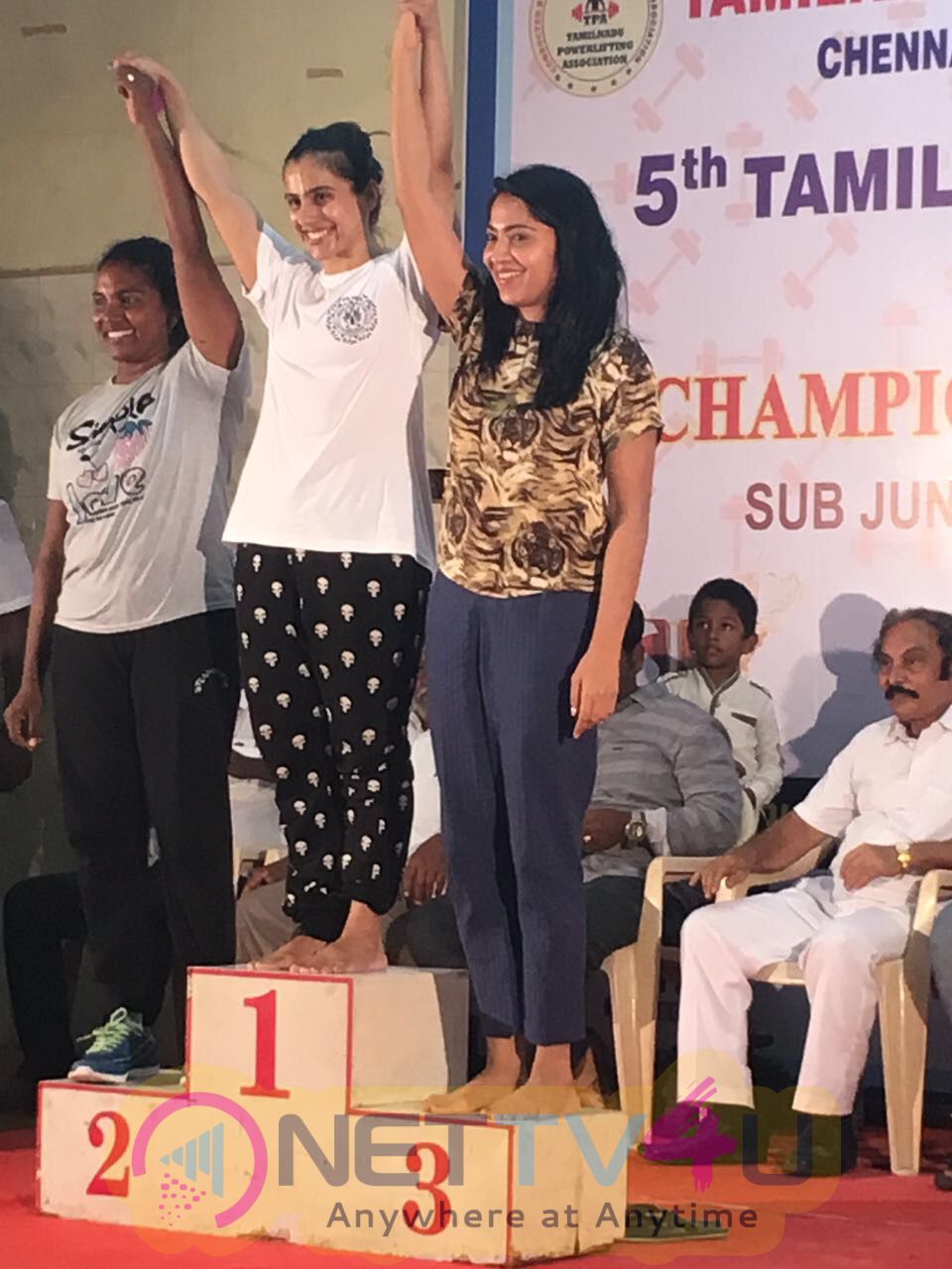  Actor Ramya Wins Bronze In Power Lifting Championship Pics Tamil Gallery