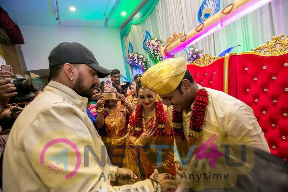 Actor Kiccha Sudeep At Rishab Shetty's Marriage Pics Kannada Gallery