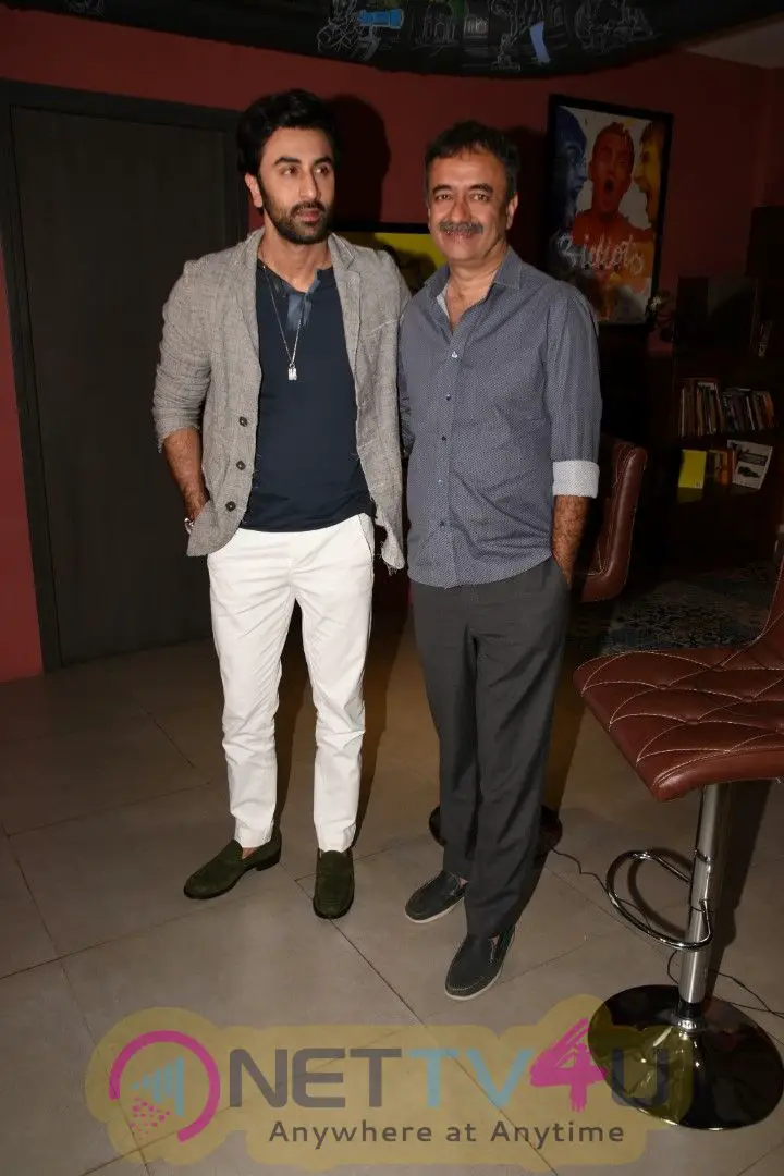 Ranbir Kapoor & Rajkumar Hirani Spotted During Promotions Of Thier Film Sanju At Rajkumar Hiranis Office Beautiful Images Hindi 