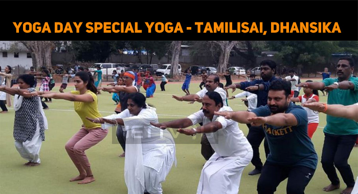 Tamilisai Took Part In Yoga Day Program!