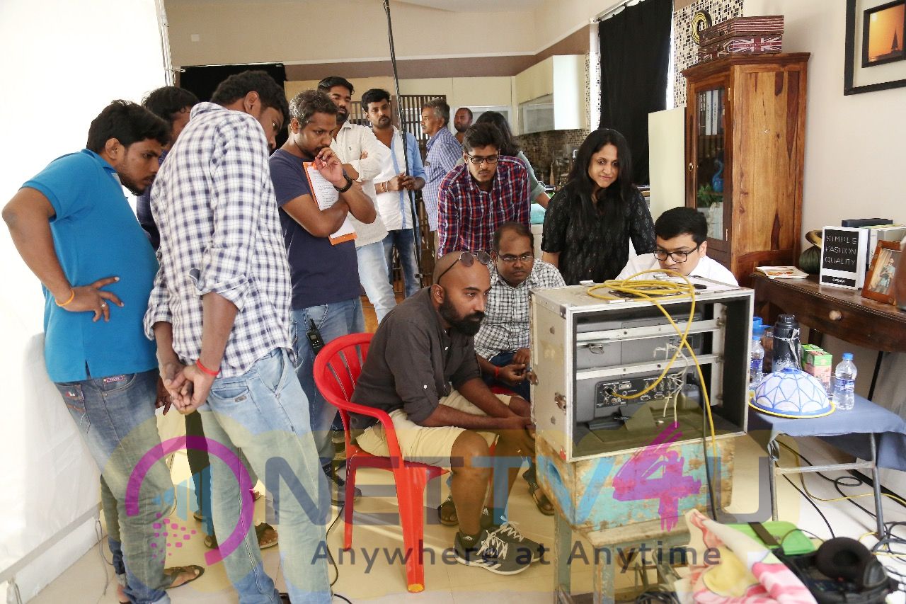 Director K S Ravi Kumar At Jansons Dhoti Advertisement Making Stills Tamil Gallery