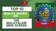 Top 10 Reality Shows On The Malayalam Mini-Screen
