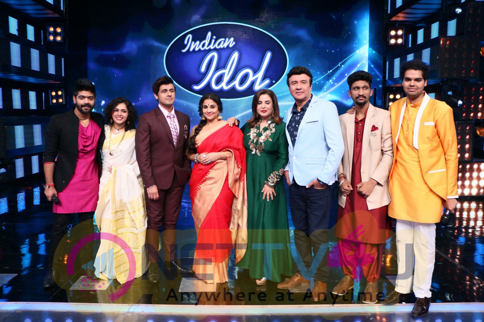 Stills Of Vidya Balan On Set Of Indian Idol For Promote Film Begum Jaan Hindi Gallery