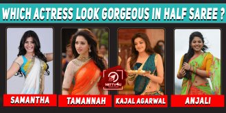 Which Tollywood Actress Look Gorgeous In Half Saree ?