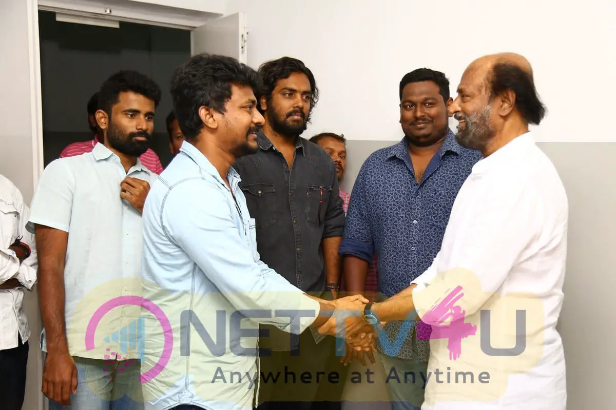 Kolamaavu Kokila Technical Team Met SuperStar Rajinikanth Pics Tamil Gallery
