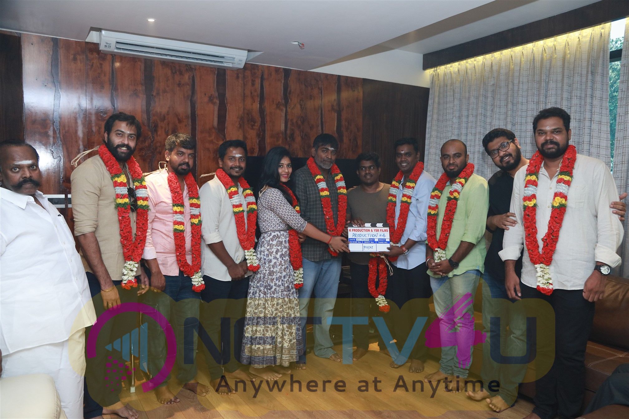 Vijay Sethupathi & Anjali New Movie Pooja Stills Tamil Gallery