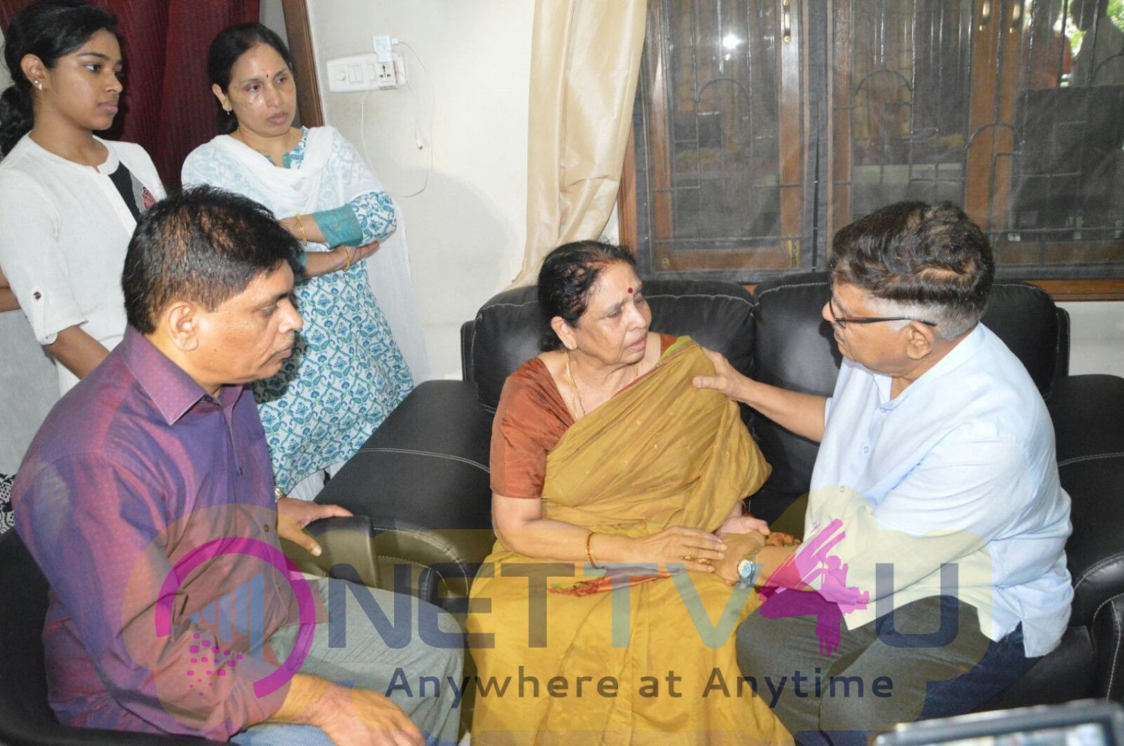 Chiranjeevi And Allu Aravind Has Paid Tribute To Nandagopal Exclusive Pics Telugu Gallery