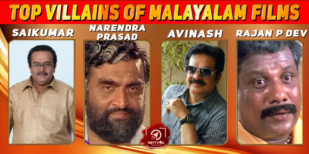 Top 5 Villains of Malayalam Films