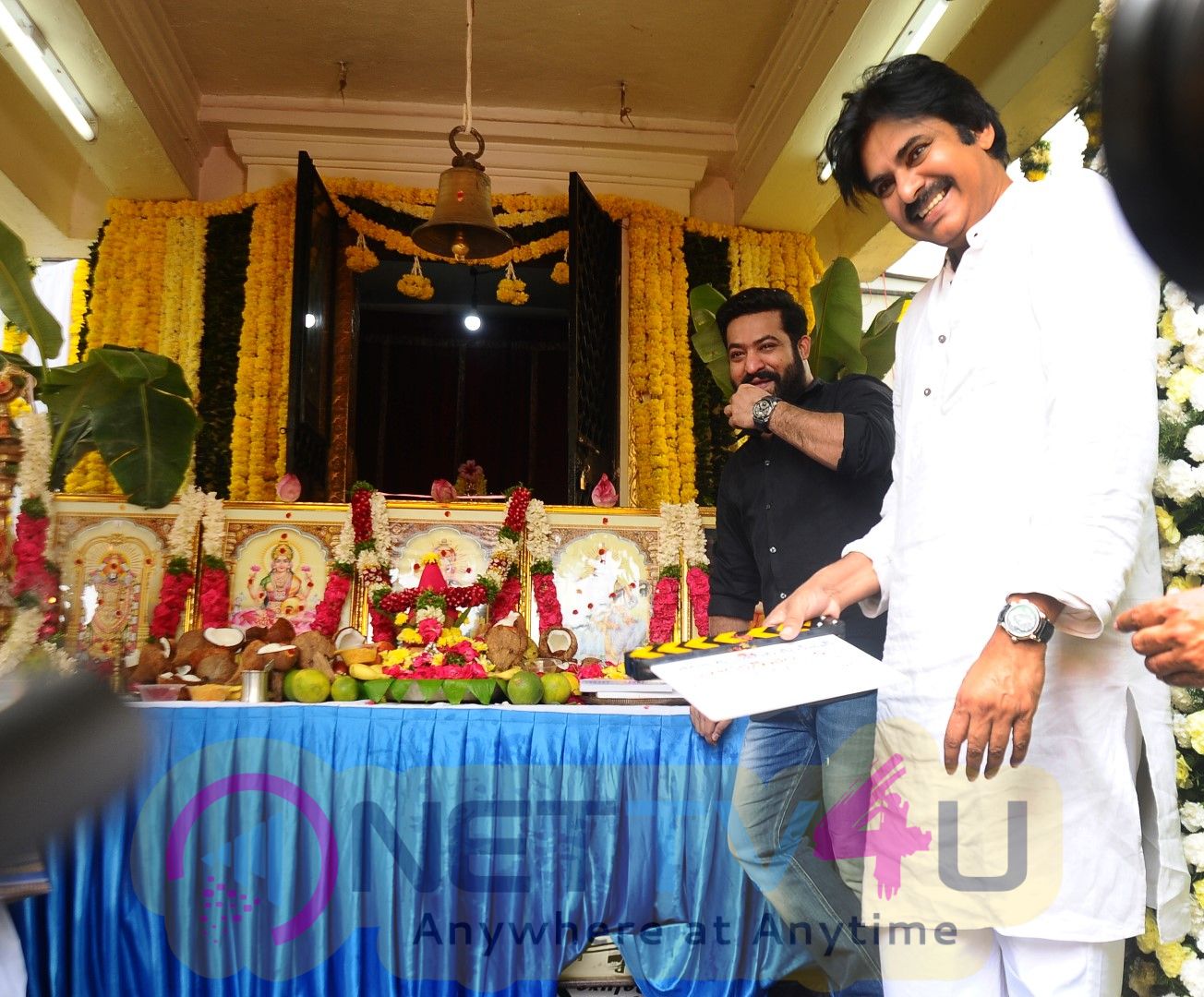 Jr NTR And Trivikram Srinivas Movie Opening Photos Telugu Gallery