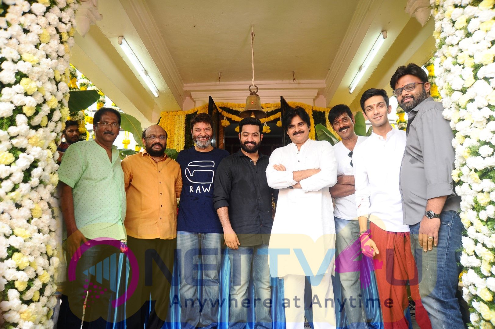 Jr NTR And Trivikram Srinivas Movie Opening Photos Telugu Gallery