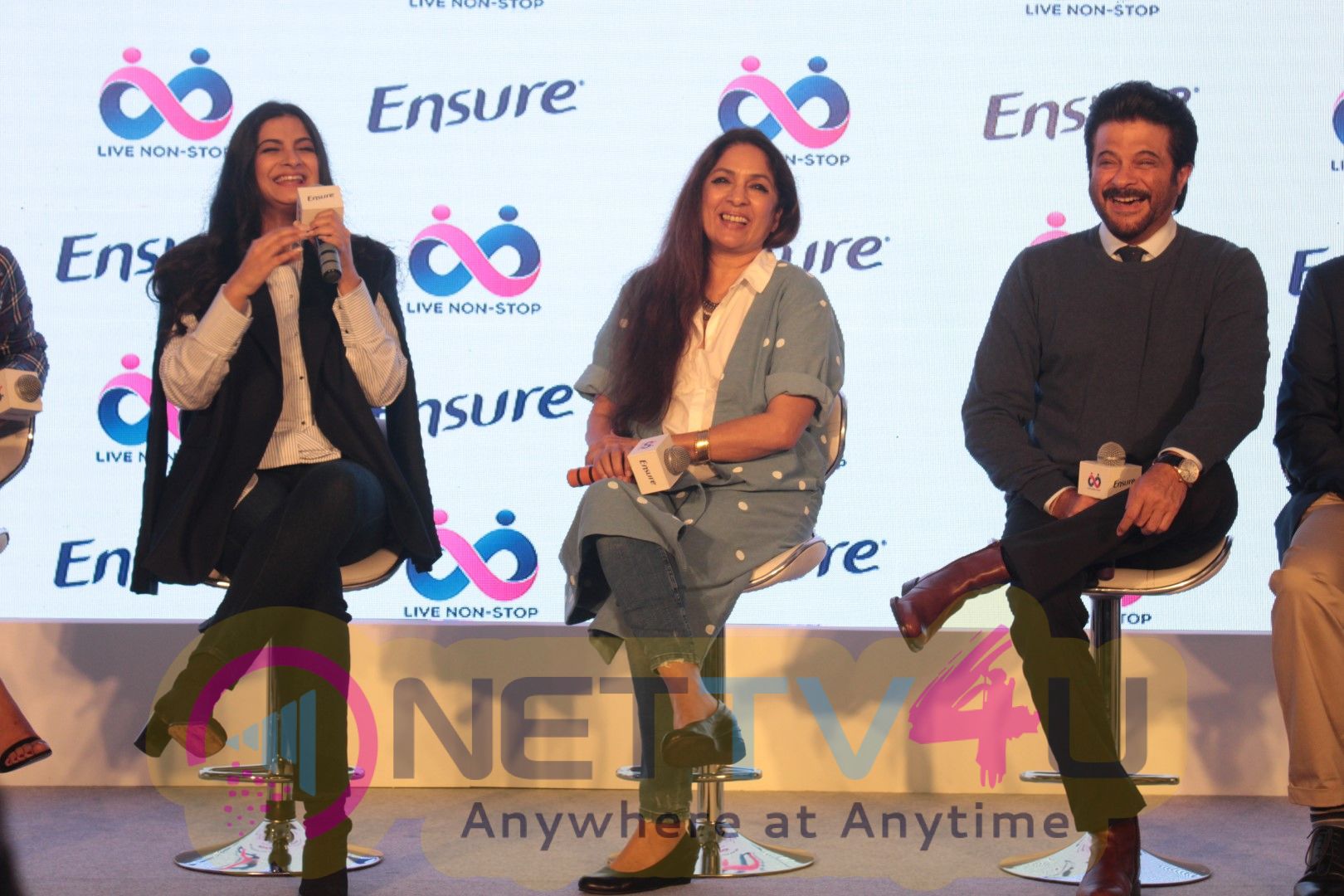  Anil Kapoor & Rhea Kapoor At Launch Of Ensure Dreams Survey 2017 Hindi Gallery