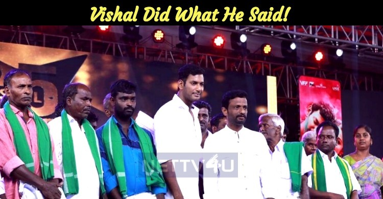 Vishal Did What He Said!