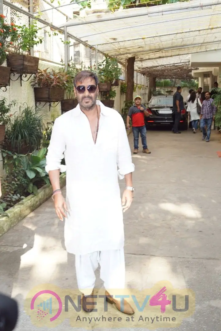 Ajay Devgan Watching Golmaal Again With His Family At Sunny Super Sound Images Hindi Gallery