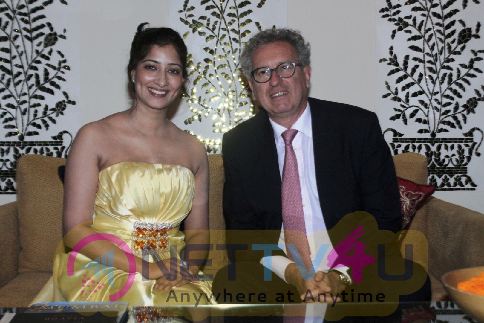 Bollywood Actress Niharica Raizada Spotted With Pierre Gramegna Finance Minister Of Luxembourg Stunning Images Hindi Gallery