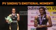 PV Sindhu’s Emotional Moment! Telugu News