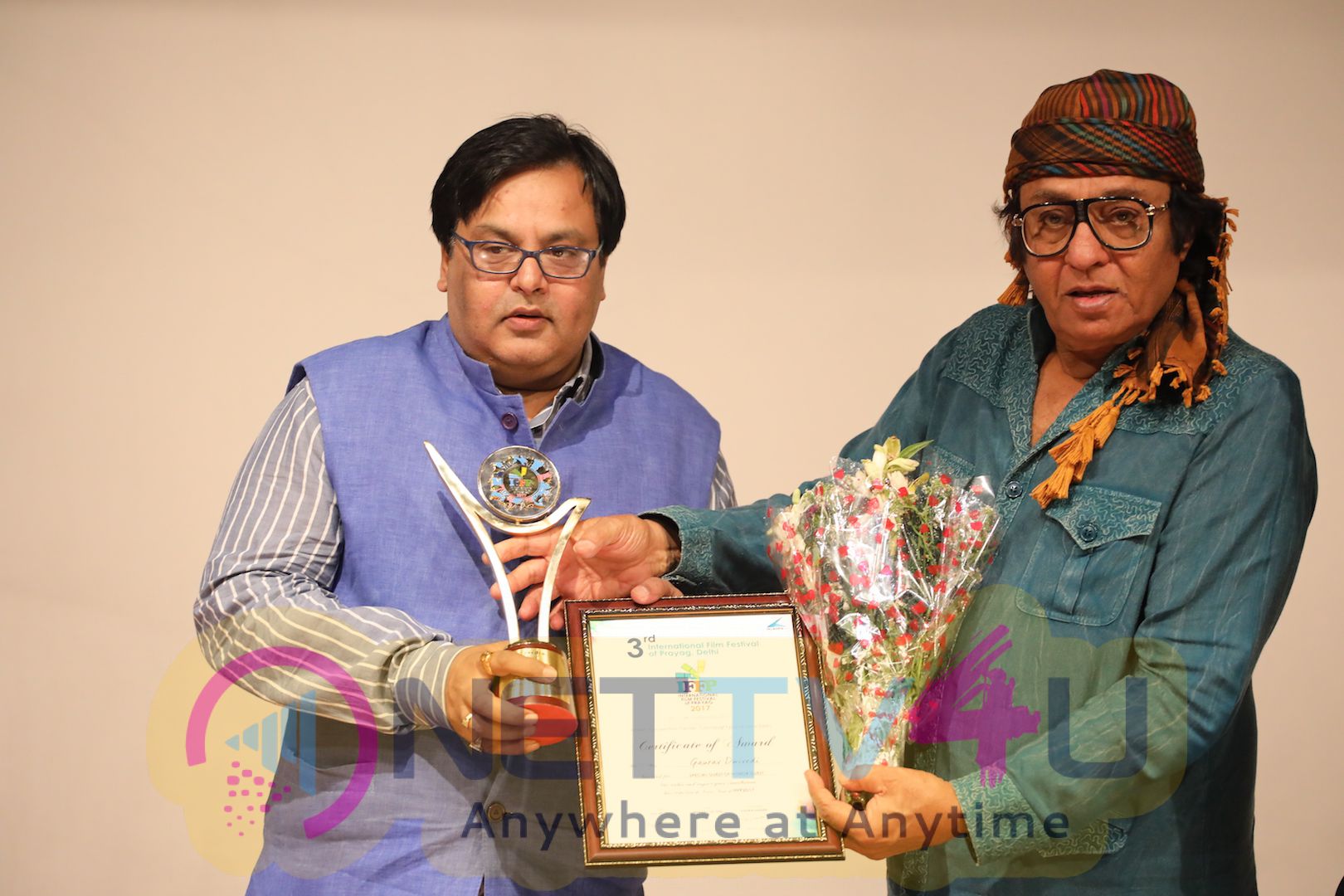 Veteran Actor Ranjeet Felicitated At 3rd International Film Festival Of Prayag Event Photos Hindi Gallery