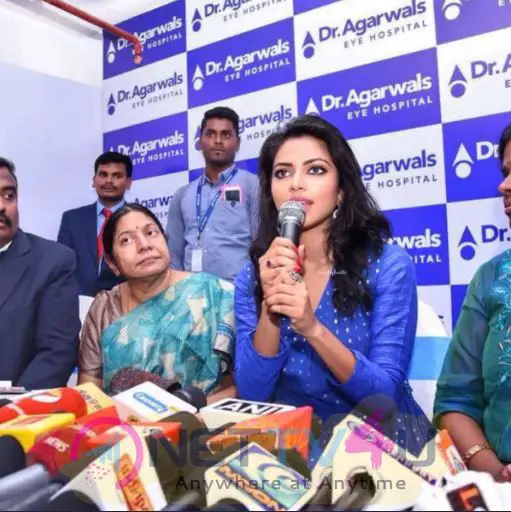 Actress Amala Paul Inaugurates Agarwal Eye Hospital At Pondicherry Pics Tamil Gallery
