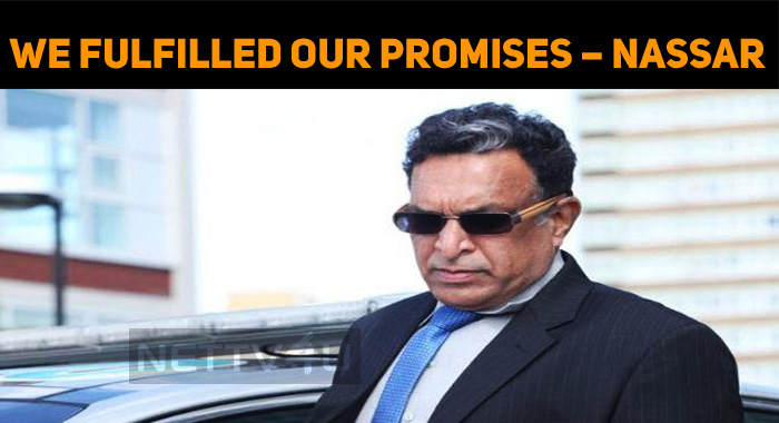 We Fulfilled Our Promises – Nassar