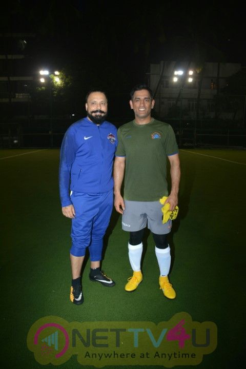Mahendra Singh Dhoni & Ishaan Khattar Playing Football  Hindi Gallery