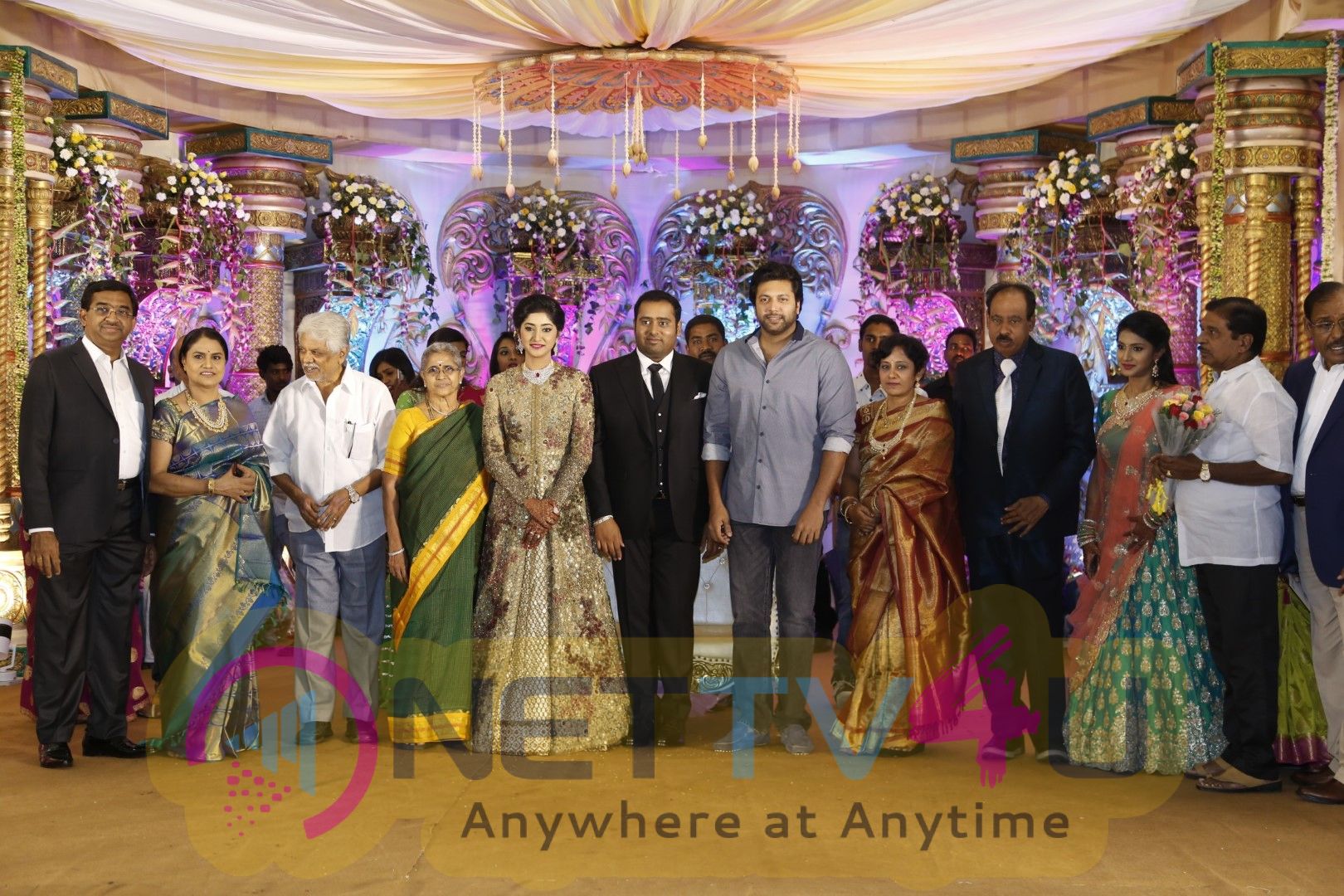 Producer Abinesh Elangovan Nandhini Wedding Reception Stills Tamil Gallery