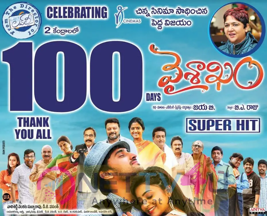 Vaisakham Movie 100Days Poster Telugu Gallery