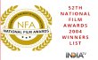 52nd National Film Awards Hindi awards on YouTube Channel