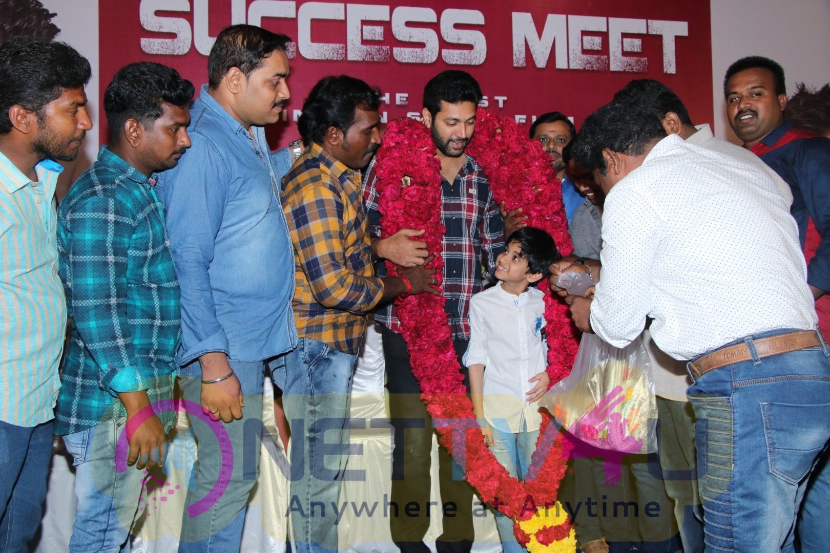 Mastrer Aarav Birthday Celebration In Tik Tik Tik Movie Success Meet Cute  Photos Tamil Gallery