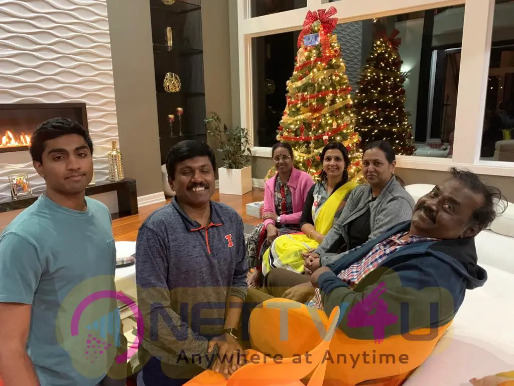 Captain Vijayakanth Celebrate Christmas At US Images Tamil Gallery