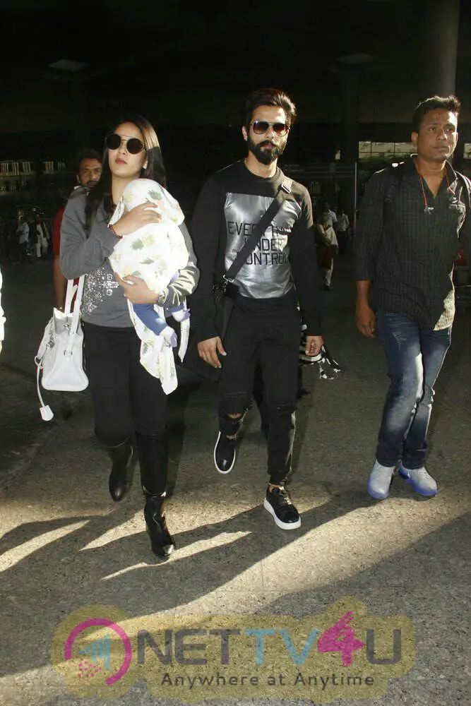 Shahid Kapoor ,Mira Rajput Spotted At Airport Stills Hindi Gallery