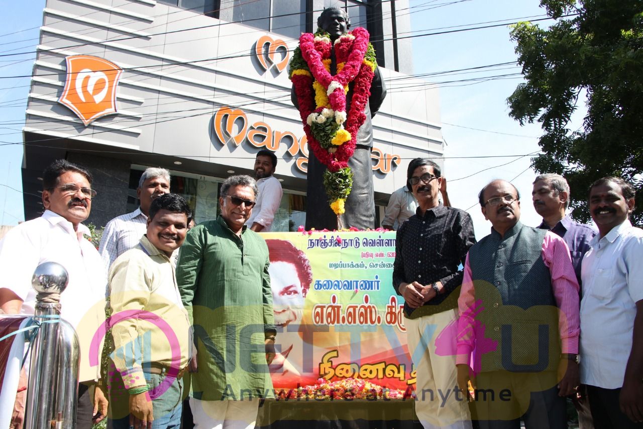 Nadigar Sangam Respect To N S Krishnan Statue Stills Tamil Gallery