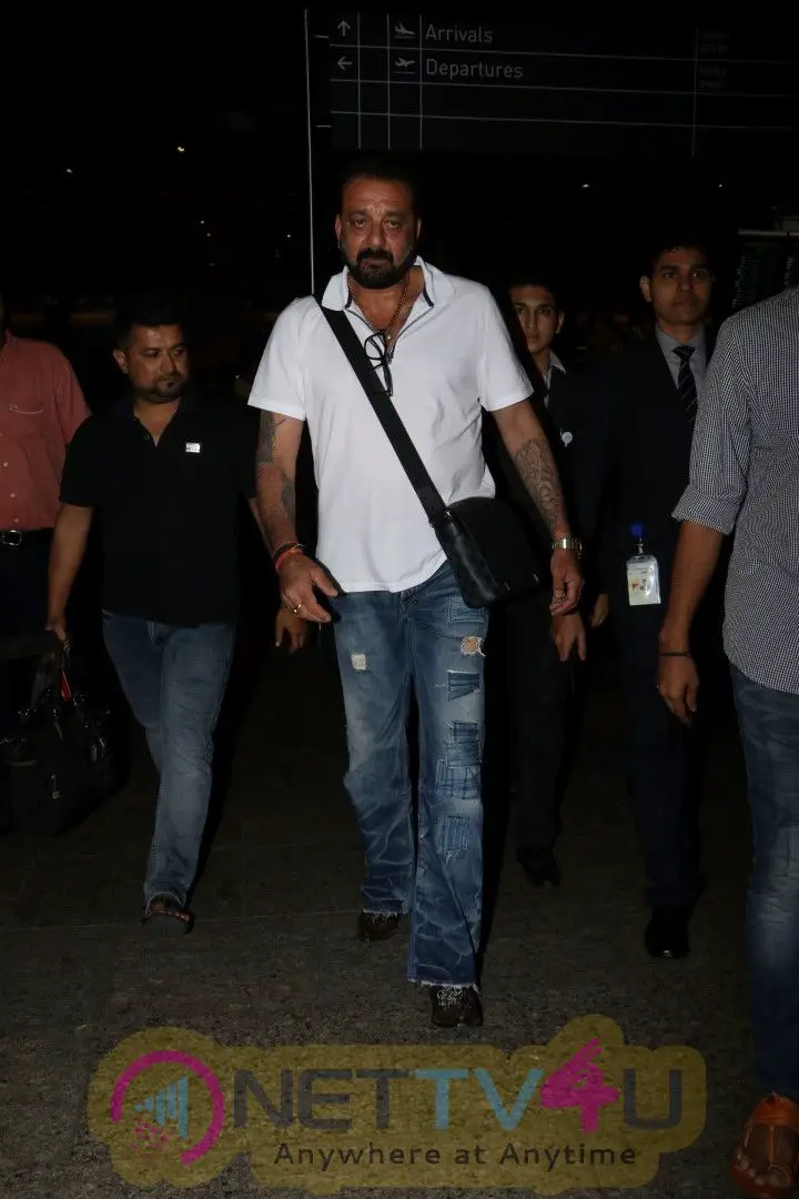 Sanjay Dutt Spotted At The Airport  Hindi Gallery