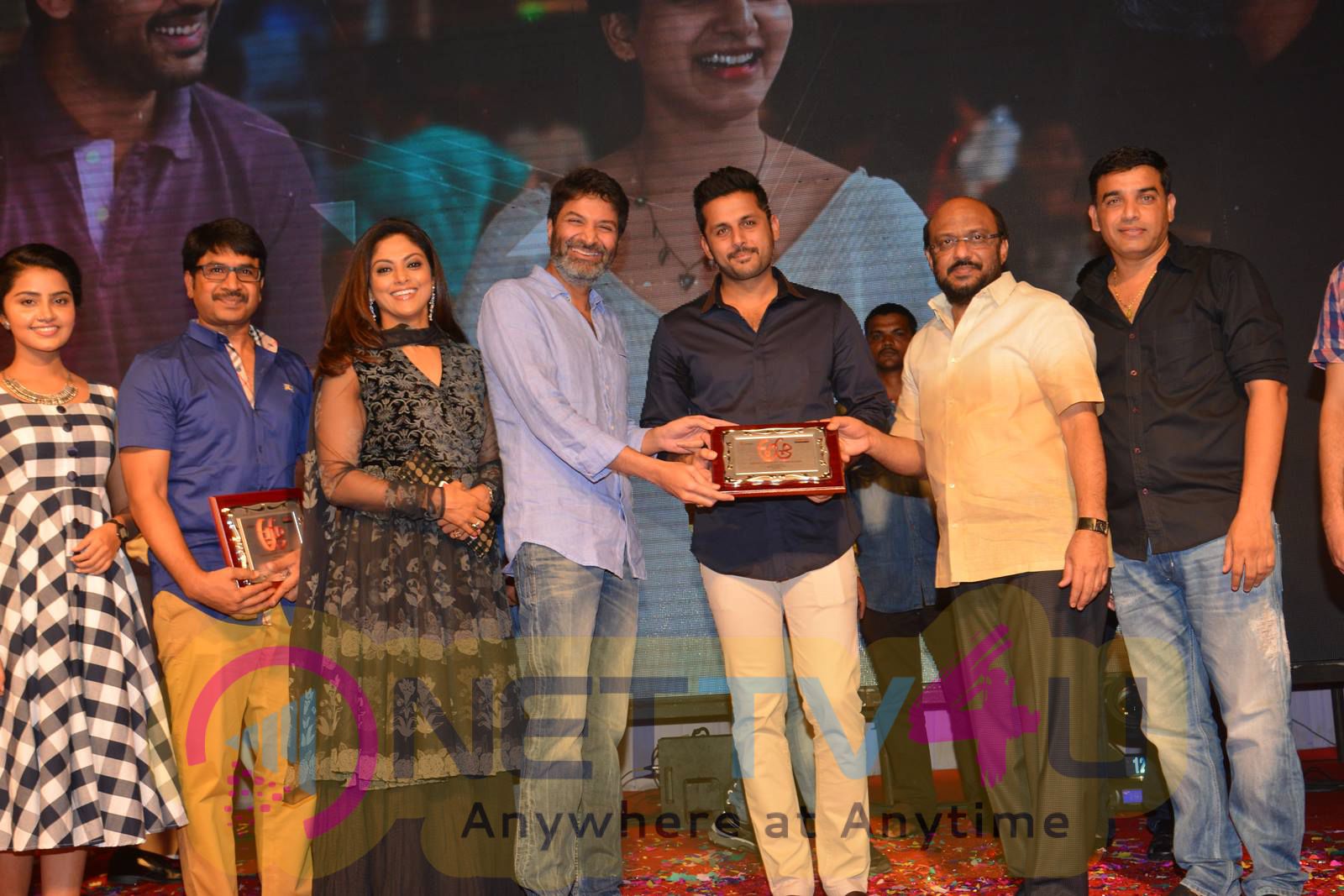 A Aa Telugu Movie Success Meet Dazzling Photos Telugu Gallery