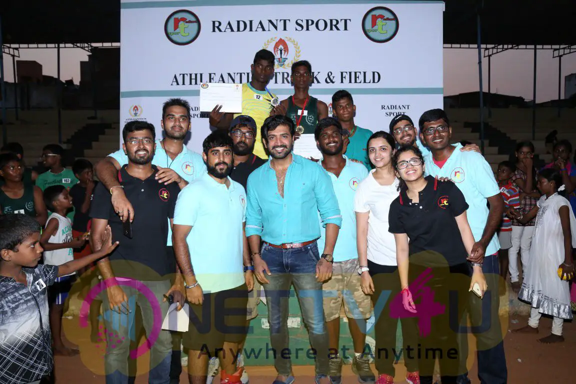 Actor Arun Vijay Distributed Medals & Certificates To The Champions Of Athleantics Track & Field 2016 Stills Tamil Gallery